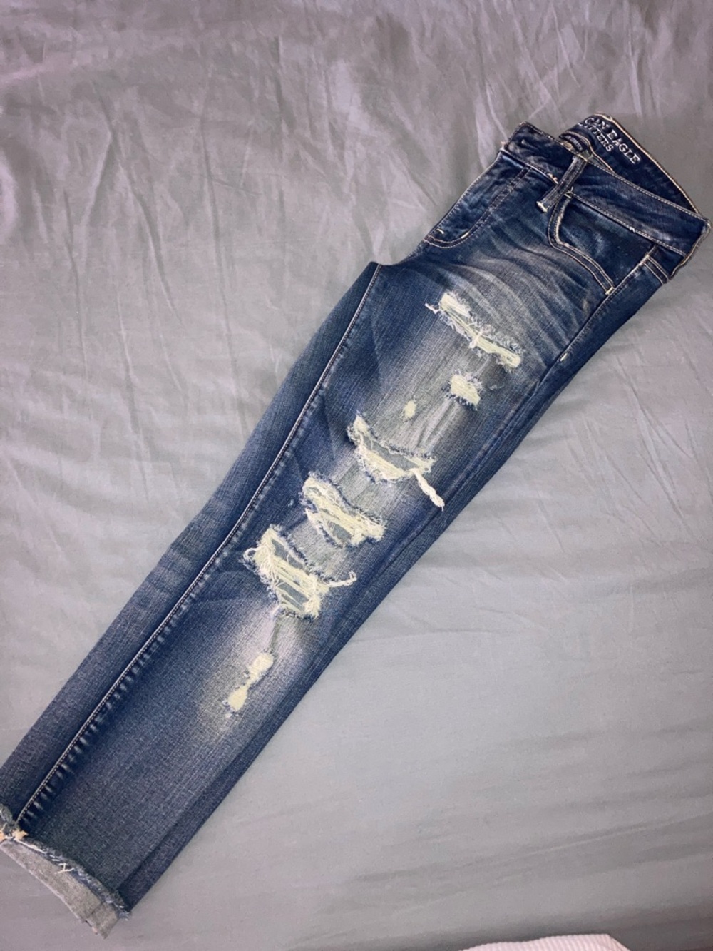 American Eagle Outfitters Dark Blue Jegging Crop